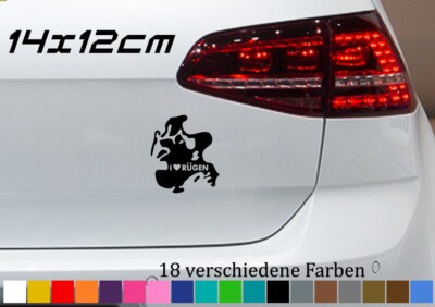 Rügen Sticker 14 X 12 Cm Style Auto Love Rügen Sticker Decal Isola Mar - Foto 11