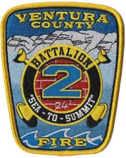 Ventura County, CA  Battalion 2 / Sea to Summit Fire Patch NEW