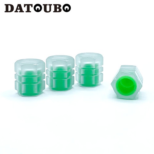 Fluorescent Bike Car Tire Valve stem Cap Pink Luminous Wheel Air Dust Caps Green - Picture 21 of 46