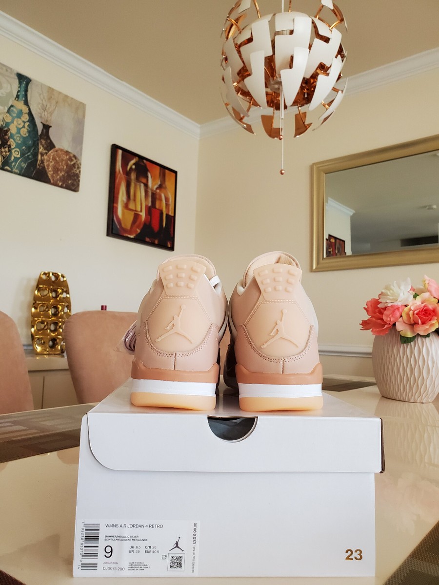 Nike Air Jordan 4 Shimmer Off-White Sail Union Guava Ice Cement