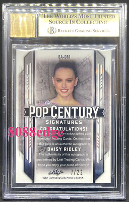 2021 POP CENTURY AUTO: DAISY RIDLEY #7/22 AUTOGRAPH 
