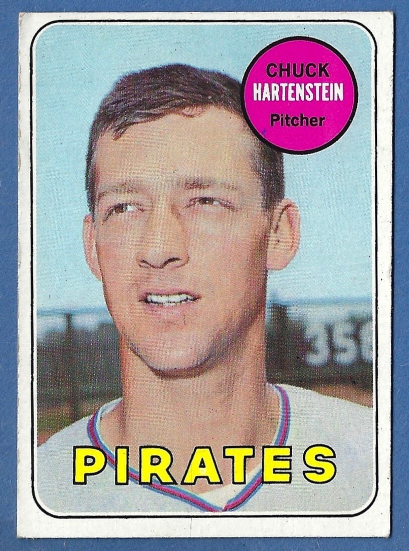 1969 TOPPS SERIES 7 HIGH NUMBER BASEBALL CARD #596 CHUCK
