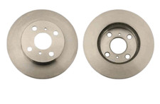 TRW Front Brake Disc Rotors 238mm DF7114S fits Toyota Corolla AE112 1.8 (AE112)