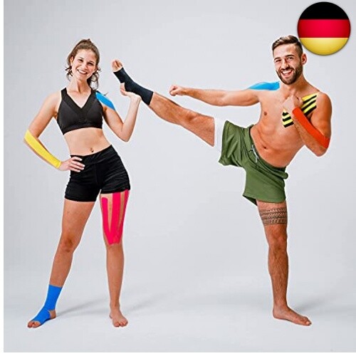 Kintex 6 Rollen Kinesiologie-Tape Set | gemischt | Physio-Tape | Therapie-Tape - Bild 5 von 6