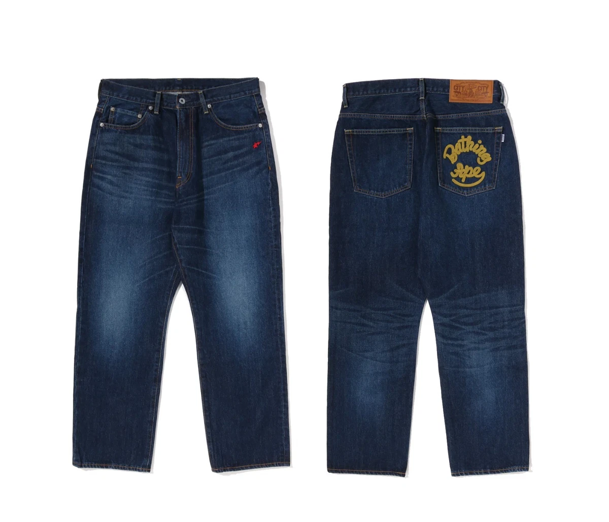 A Bathing Ape Denim Regular Size Pants for Men for sale | eBay