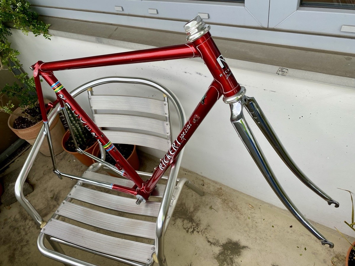 Cadre De Vélo De Route Rickert Reynolds 531 Avec Fourche Et Boîtier - Taille 54 Cm - Occasion