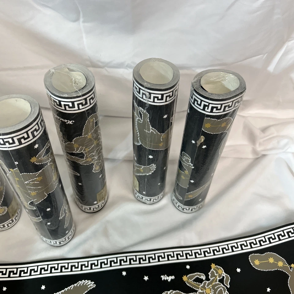 Винтажный знак зодиака отделка обои границы супер редкий новый из старых запасов 6 рулонов 5 ярдов каждый - Изображение 4 из 4