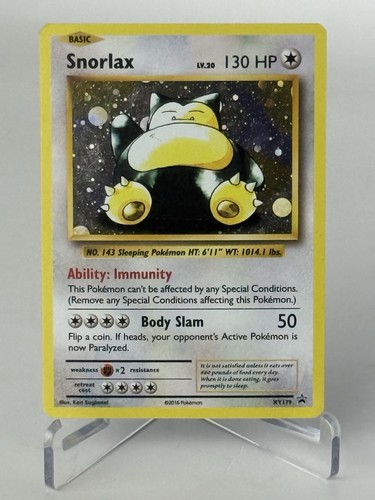 Snorlax XY179 Holo Black Star Promo XY Promo Pokémon Free Shipping
