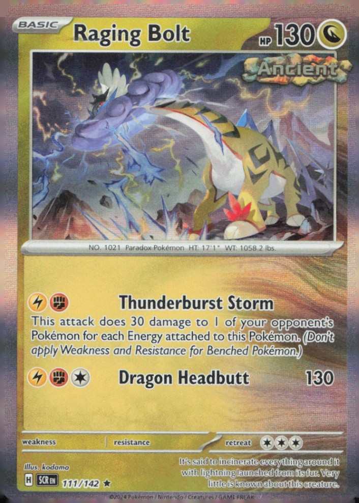 Raging Bolt Rare SV07: Stellar Crown 111/142 NM