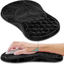Ergonomic Mouse Pad Wrist Support, Wrist Rest Mousepad for Carpal Tunnel Pain Re