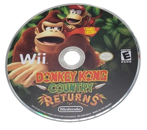 Nintendo Donkey Kong Country Returns (Nintendo Wii, 2010) Disc Only