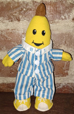 RARE Vintage 1995 Bananas In Pajamas B1 Plush 8'' TOMY Australian Broadcast