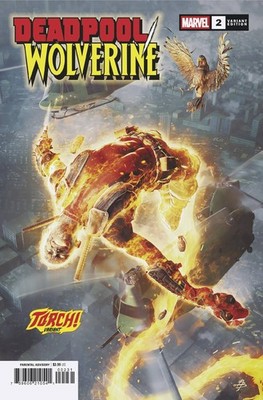 DEADPOOL / WOLVERINE #2 VARIANT BJORN BARENDS TORCH VARIANT MARVEL COMICS