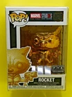 Funko Pop Marvel Studios Rocket FYE Chrome Exclusive Bobble-Head #420
