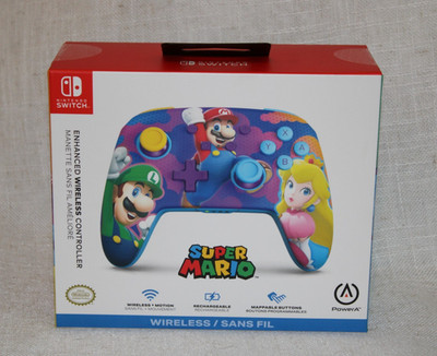 NEW PowerA Enhanced Wireless Controller for Nintendo Switch Colour Splash Heroes