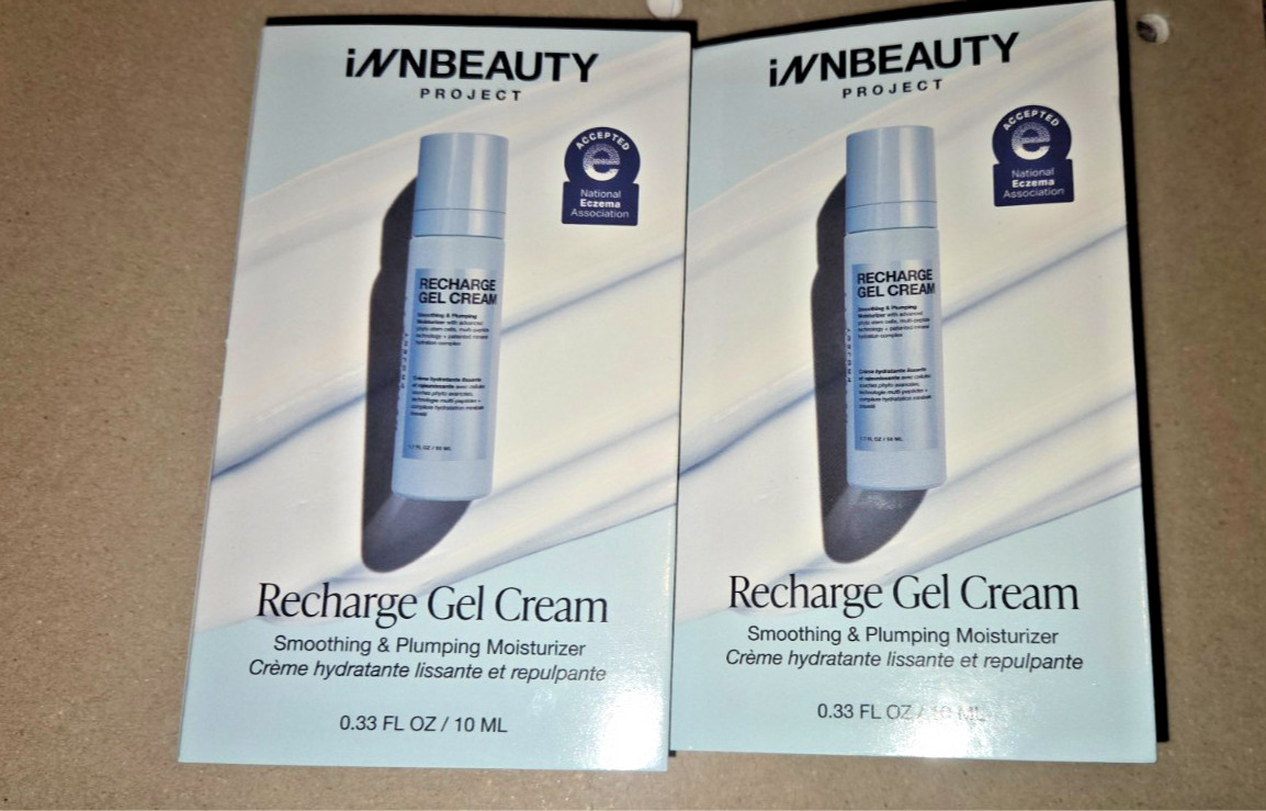Lot of 2 Innbeauty Project Recharge Gel Cream 10ml/0.33 Oz Each