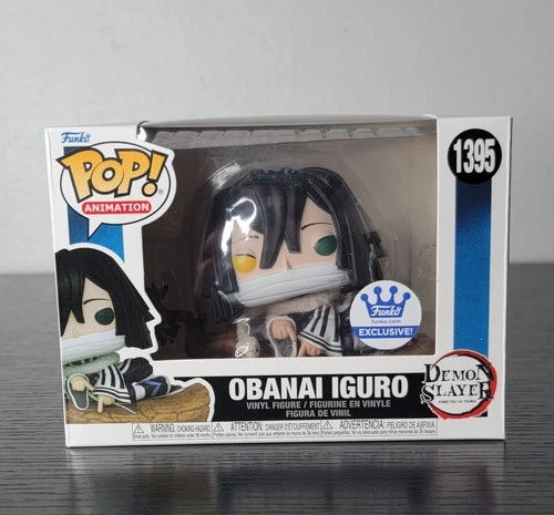 🔥Funko Pop! Demon Slayer: Obanai Iguro #1395 Rare Funko Shop Exc. W/Protector🔥