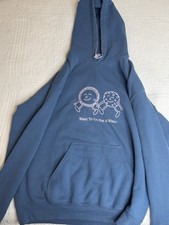 Lonely Ghost Blue Pullover Hoodie M Graphic P...