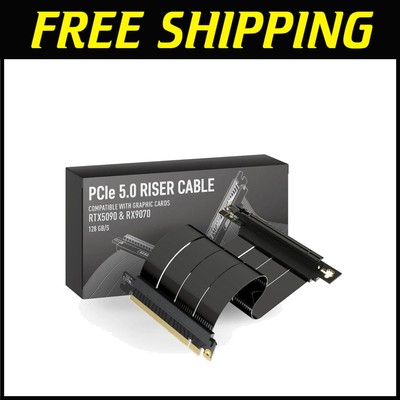 PCIe 5.0 Riser Cable | Vertical GPU Mount | 15cm Length