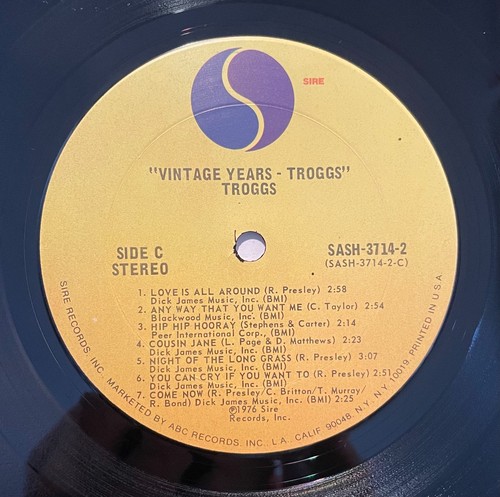 THE TROGGS Vintage Years SIRE 1976 2 LPs Gatefold EX Side B VG+ Side A, C, D NM - Picture 11 of 15