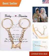 Pinky Promise Keychains for Couples 2Pcs Friendship Gifts for Best Friends