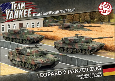 #ad Team Yankee Leopard 2 Panzer Zug By Battlefront TGBX01 $49.50