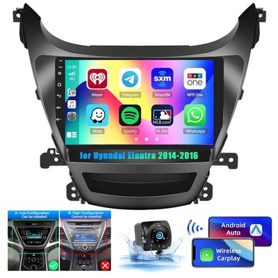 5Ghz WiFi [8Core 6+128GB] Android 15 Car Radio for Hyundai Elantra 2014-2016 ...