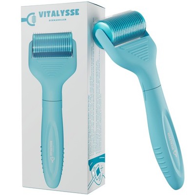 Vitalysse Scalp Derma Roller   0.25mm Microneedling 1200 Needles, Matte Green