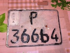 kennzeichen kuba Nummernschild Aktuell Original  license plate Cuba