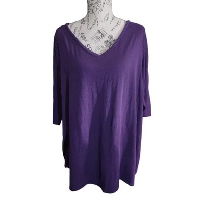 Lane Bryant Purple Lace Back Tunic, Size 14/16