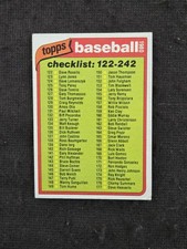 1980 Topps Baseball card # 241 Checklist   ( VG to EX )