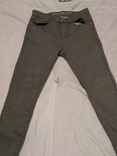 VGB Vintage Genes Black Mens Slim Fit Comfort Terry Denim Gray Jeans 30x30