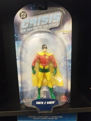Earth 2 Robin DC Direct Crisis on Infinite Earths Series 1 Neu in Verpackung 7'' JSA