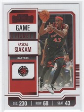 2023-24 Panini Contenders Ticket Red Pascal Siakam Toronto Raptors #30