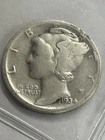 1934-D Mercury dime, 90% silver, Good Cond., By REEDERSONG