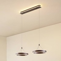 Lucande Led 'Kolo' Dimmbar (Modern) In Braun (2 Flammig, ), Wohnzimmerleuchte