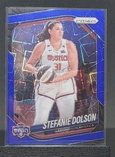 2025 Panini Prizm WNBA #112 Stefanie Dolson Blue Velocity Prizms