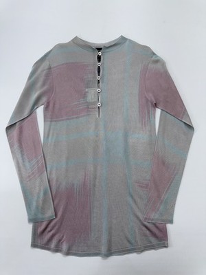 Giorgio Armani Boys Multicolor Striped Henley Top Size 40 BNWT