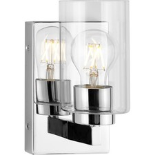 Progress Lighting P300386 Goodwin 8" Tall Bathroom Sconce - Chrome