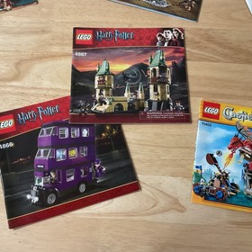 Lot x10 Lego Castle Harry Potter Hobbit Instruction Manual Only 70404 79004 4867