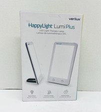 Verilux HappyLight Lumi Plus Light Therapy Lamp 10 000 Lux Adjustable Open Box