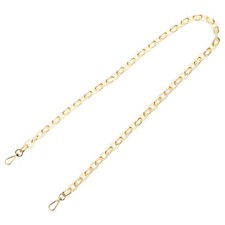 47 Inch Acrylic Chain Purse Strap Replacement Luxury Handbag Strap, Clear Beige