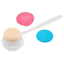  Back Scrub Brush for Shower Body Wash Exfoliating Scrubber Ergonomic Handle