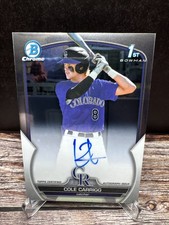 2023 Bowman Draft Cole Carrigg Chrome Prospect Auto #CDA-CC (RC)