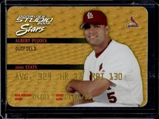 2002 Donruss Studio Albert Pujols Stars Gold #/250 Cardinals