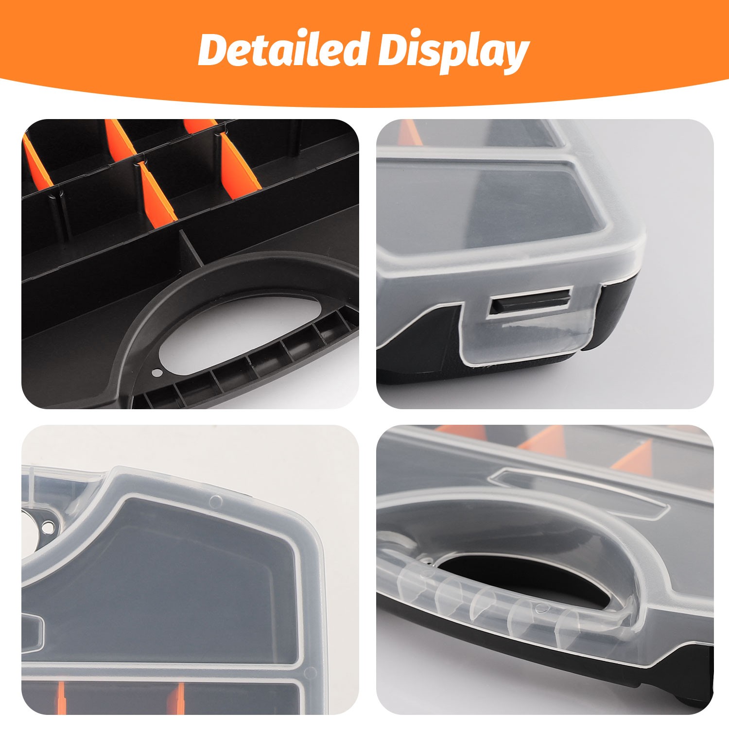 Tools Box Organizer - Hardware Box Storage Small Parts Case Screws Bolts Nails