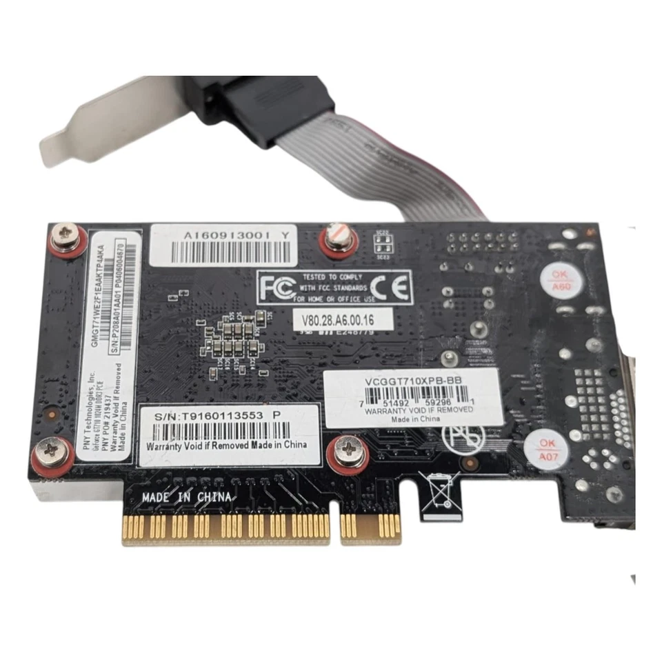 PNY NVIDIA GeForce GT710 1GB DDR3 Graphics Card VCGGT710XPB-BB - Image 4 of 4