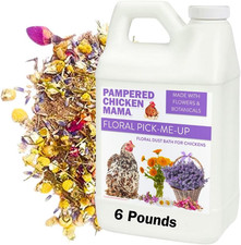 Pampered Chicken Mama Floral Dust Bath with Premium Herbs Flowers: All Natural