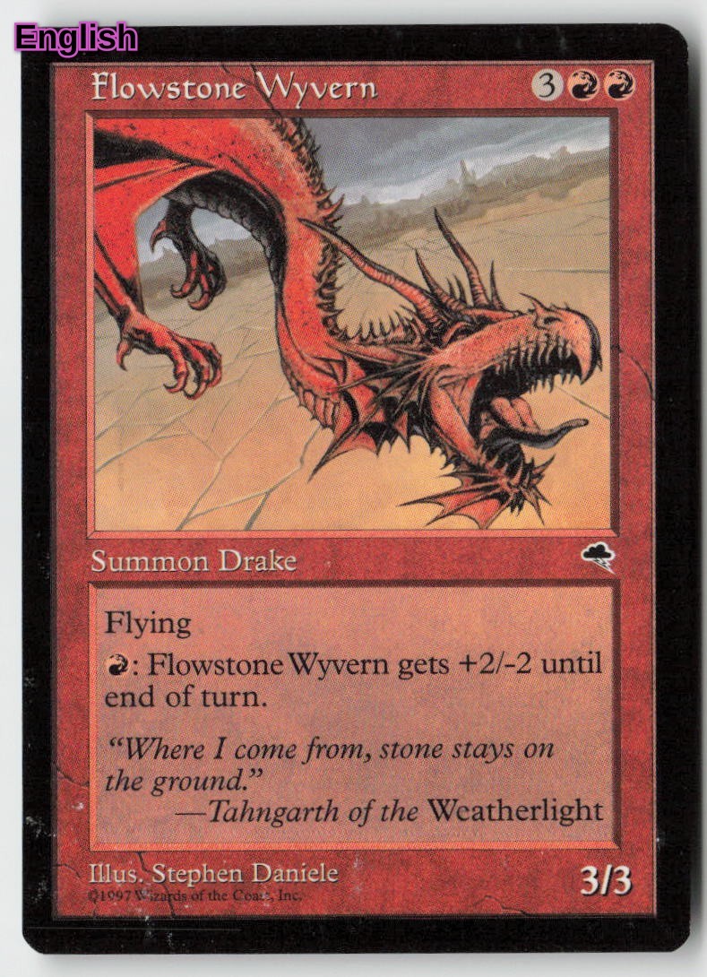 MTG Flowstone Wyvern [TMP - 176] LP