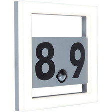 Outdoor Wall Light Mains House Number Motion Sensor Pir Modern LED IP44 Lamp